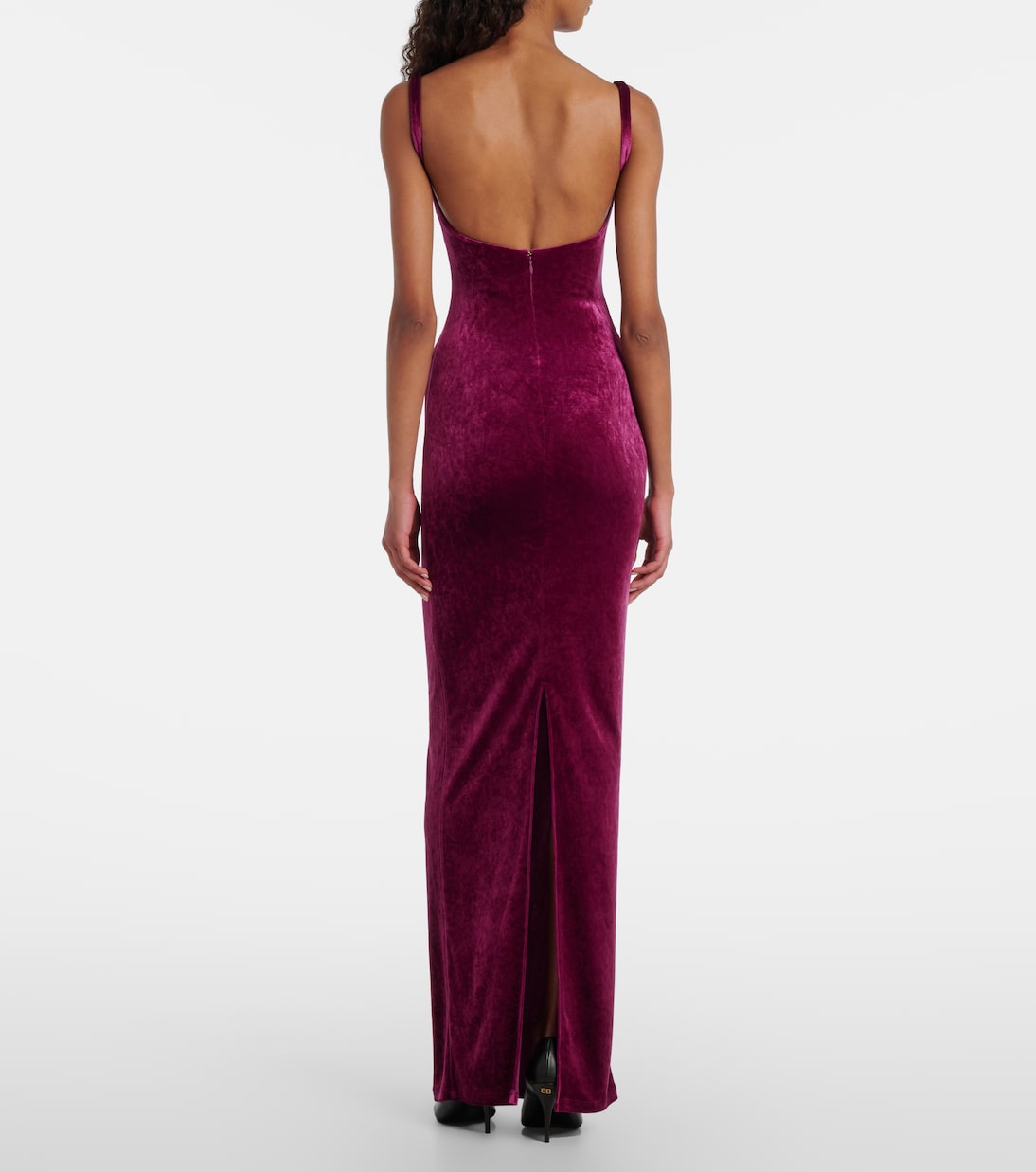 Abito lungo in velluto | Balenciaga