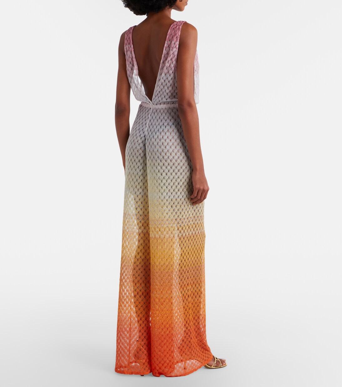 Open-knit lamé jumpsuit | Missoni