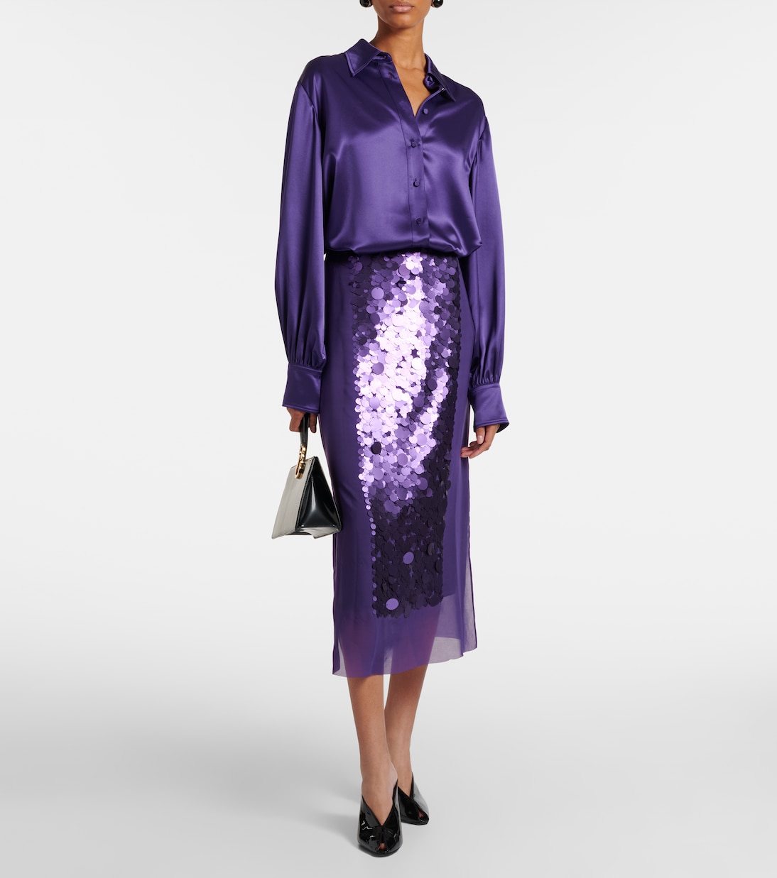 Dieu satin blouse | Joseph