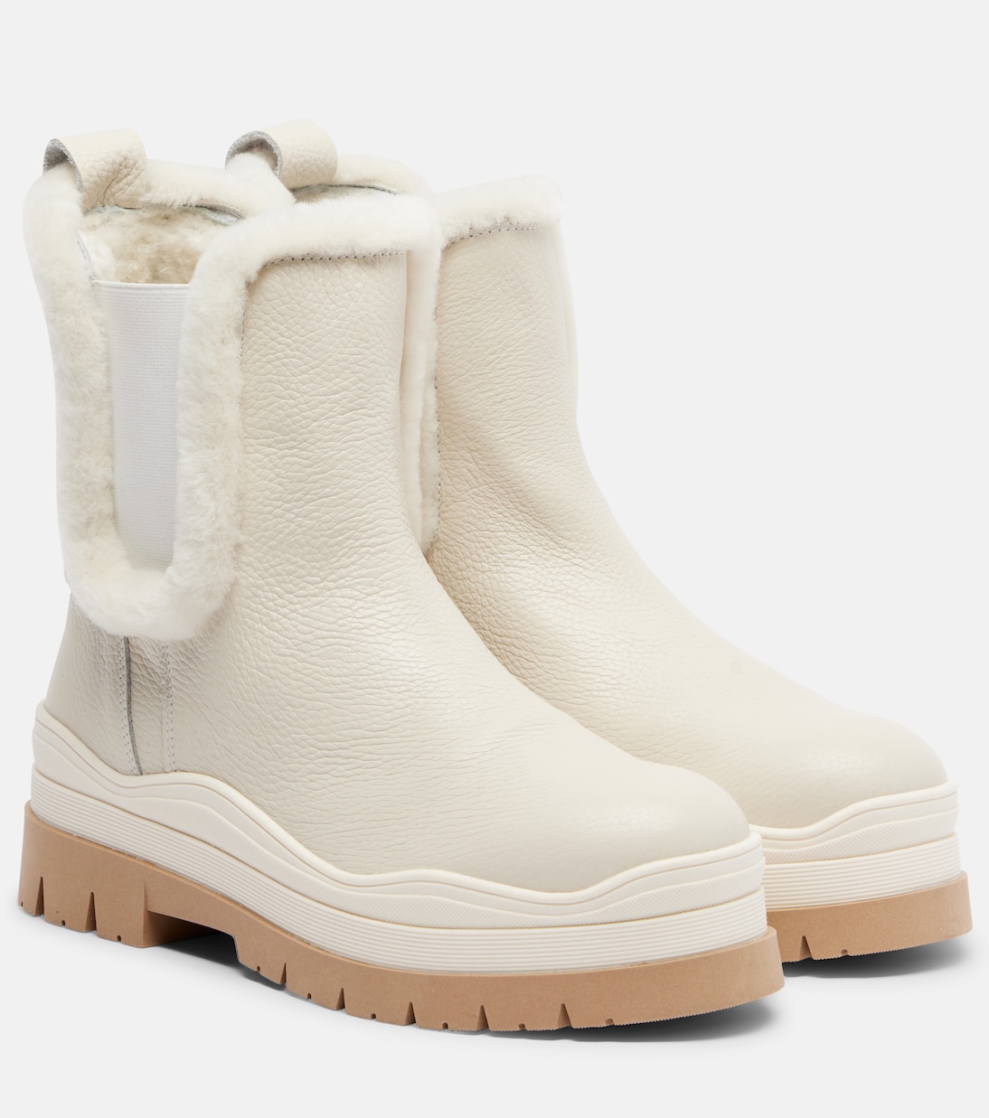 Arosa shearling-lined leather ankle boots | Bogner