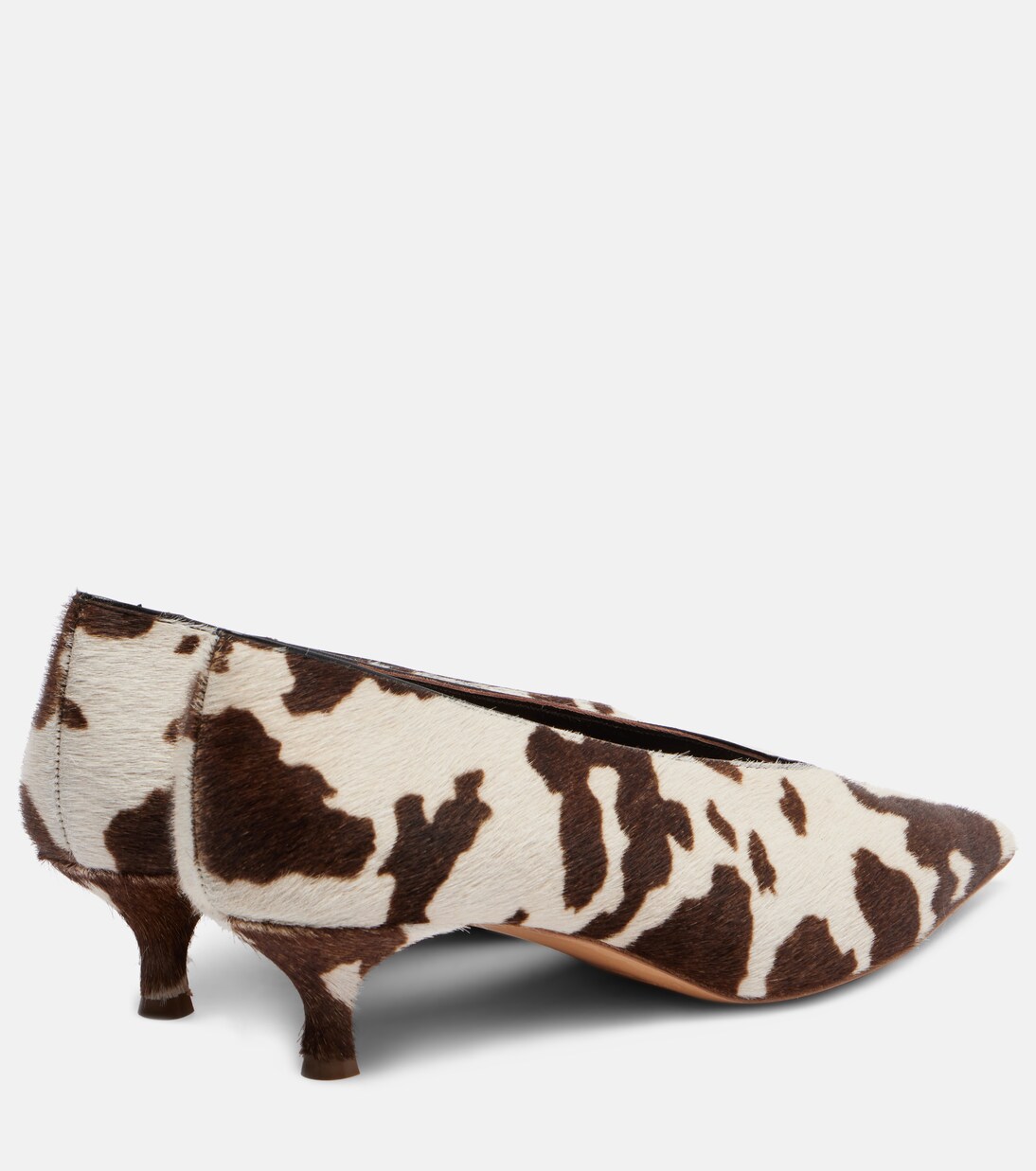 Babouche cow-print calf hair pumps | Le Monde Béryl