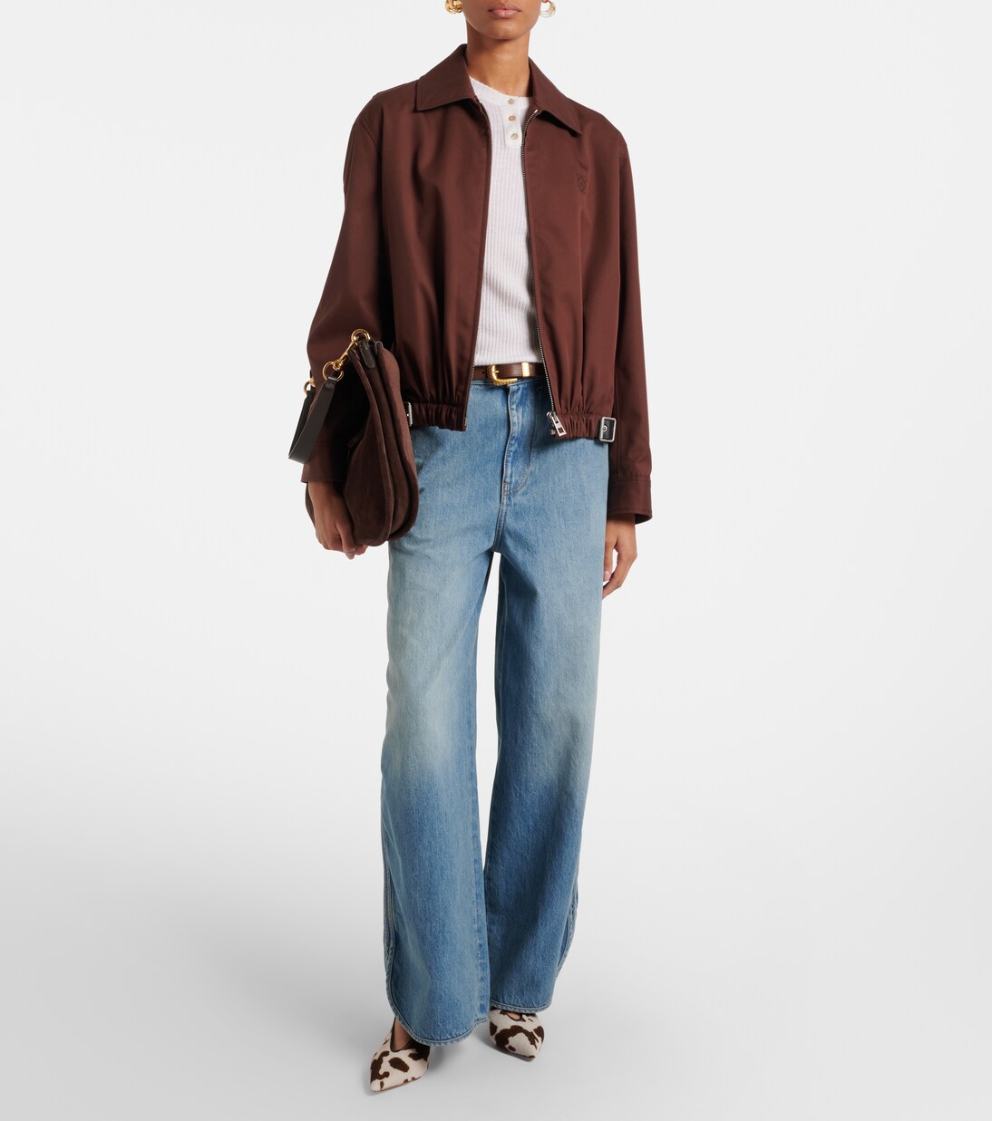 Babouche cow-print calf hair pumps | Le Monde Béryl