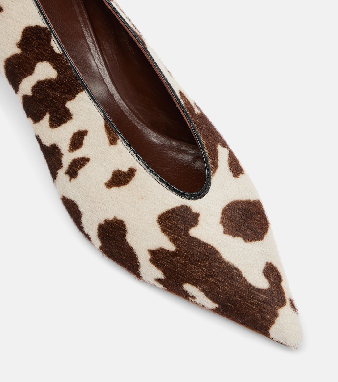 Babouche cow-print calf hair pumps | Le Monde Béryl