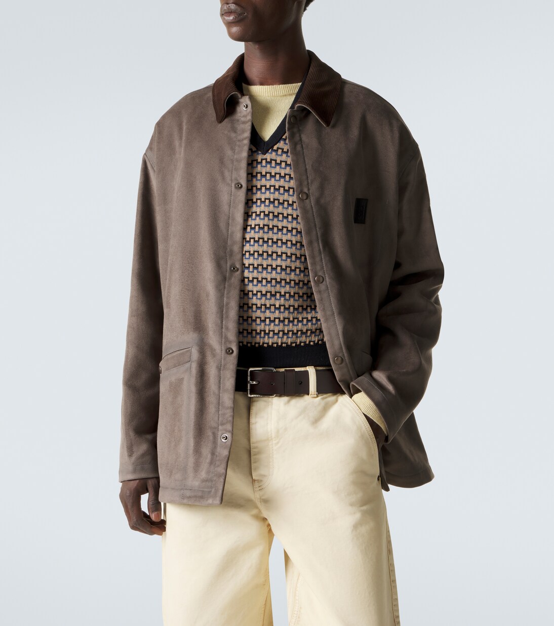Suede-trimmed jacket | Loewe