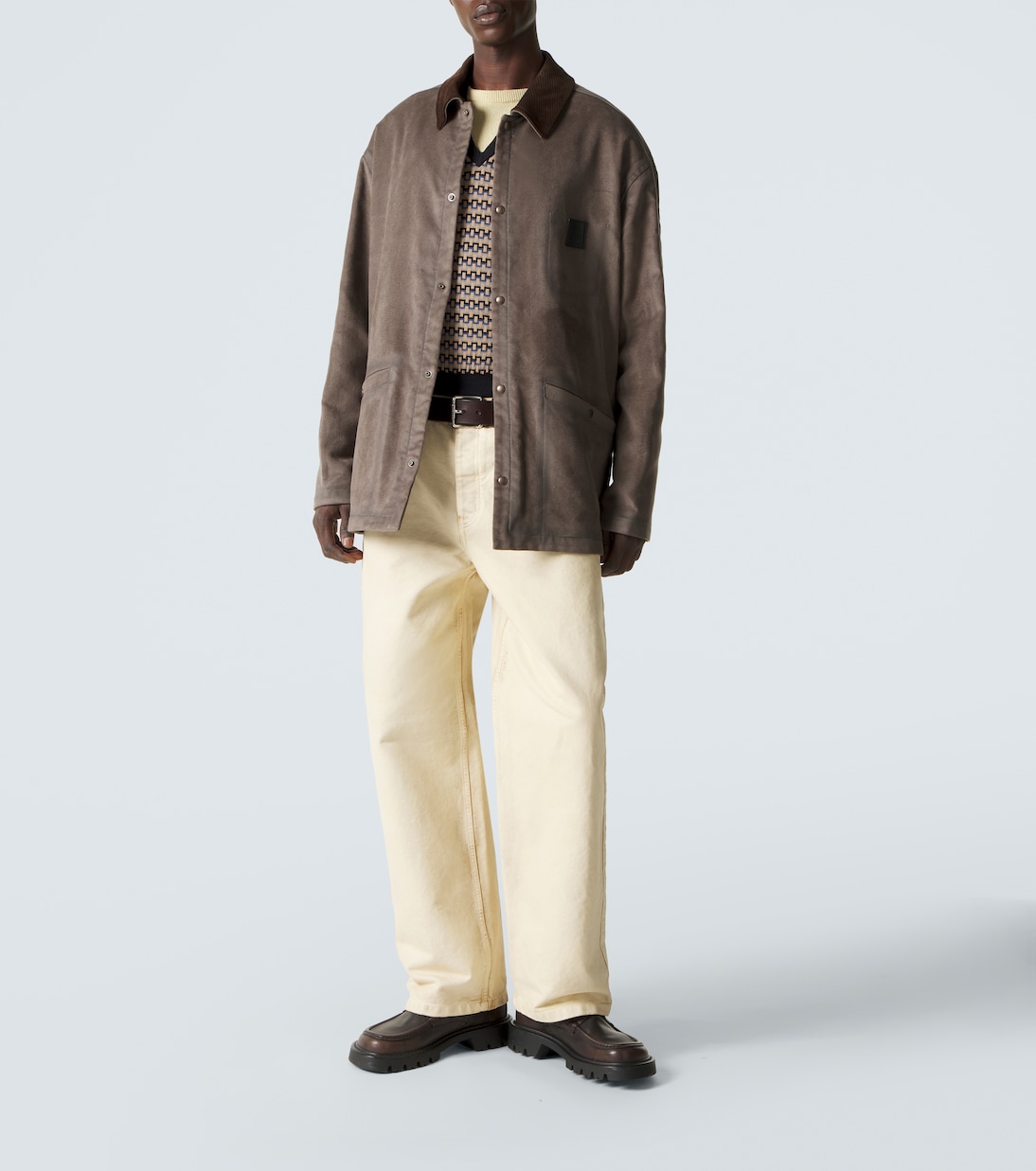 Suede-trimmed jacket | Loewe