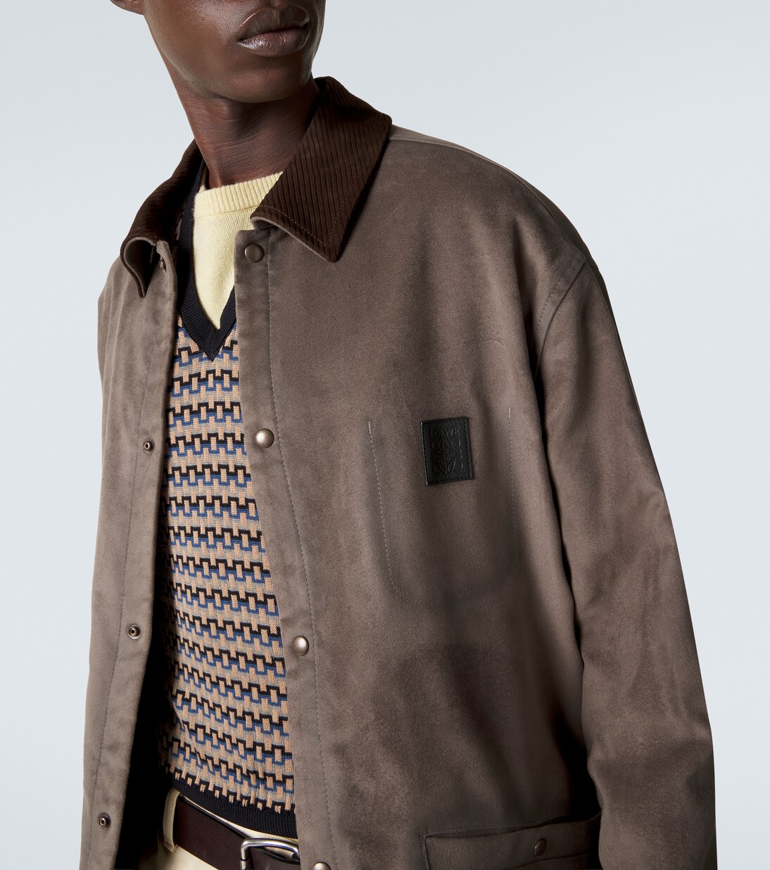Suede-trimmed jacket | Loewe