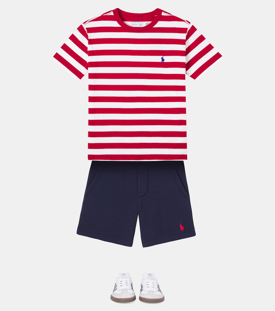 Embroidered cotton-blend shorts | Polo Ralph Lauren Kids