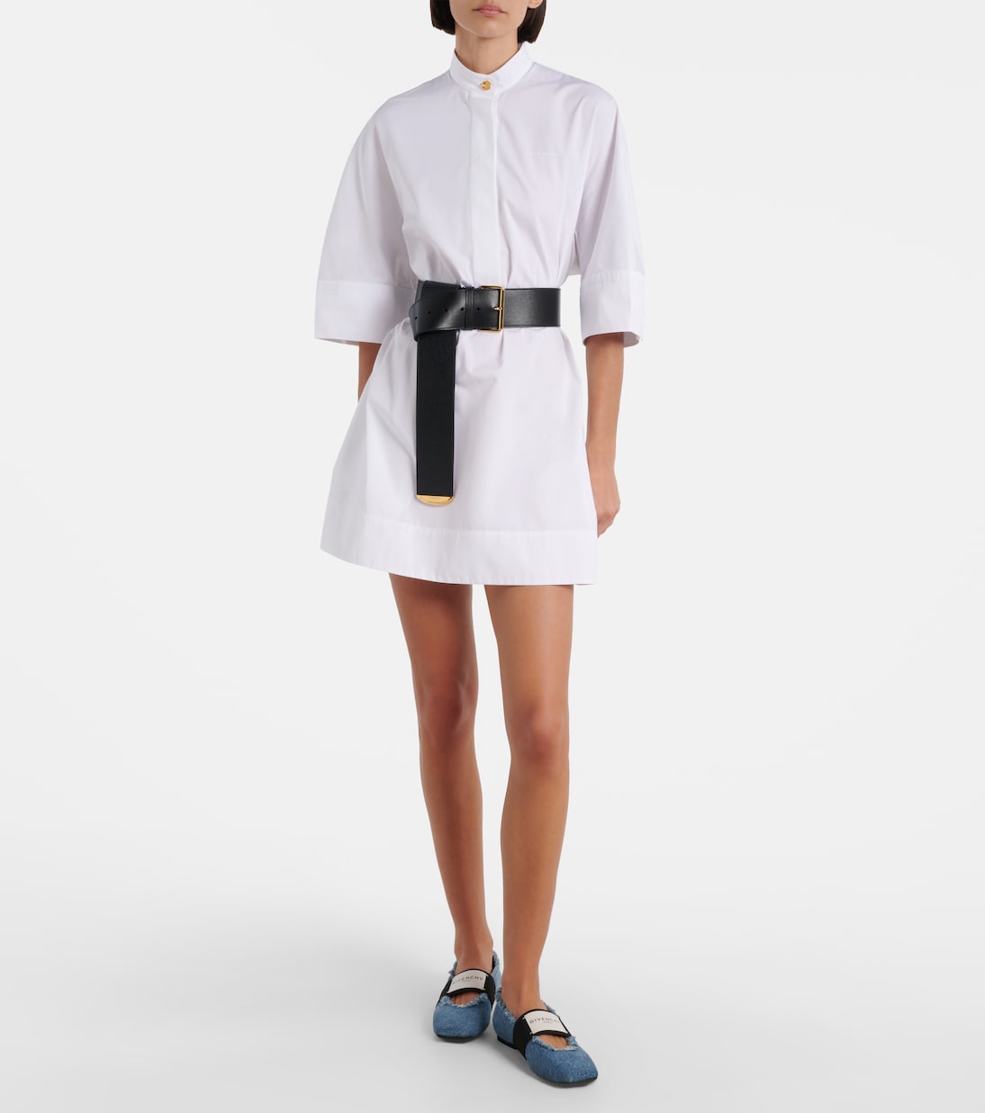 Ballerinas Sliced Square aus Denim | Givenchy