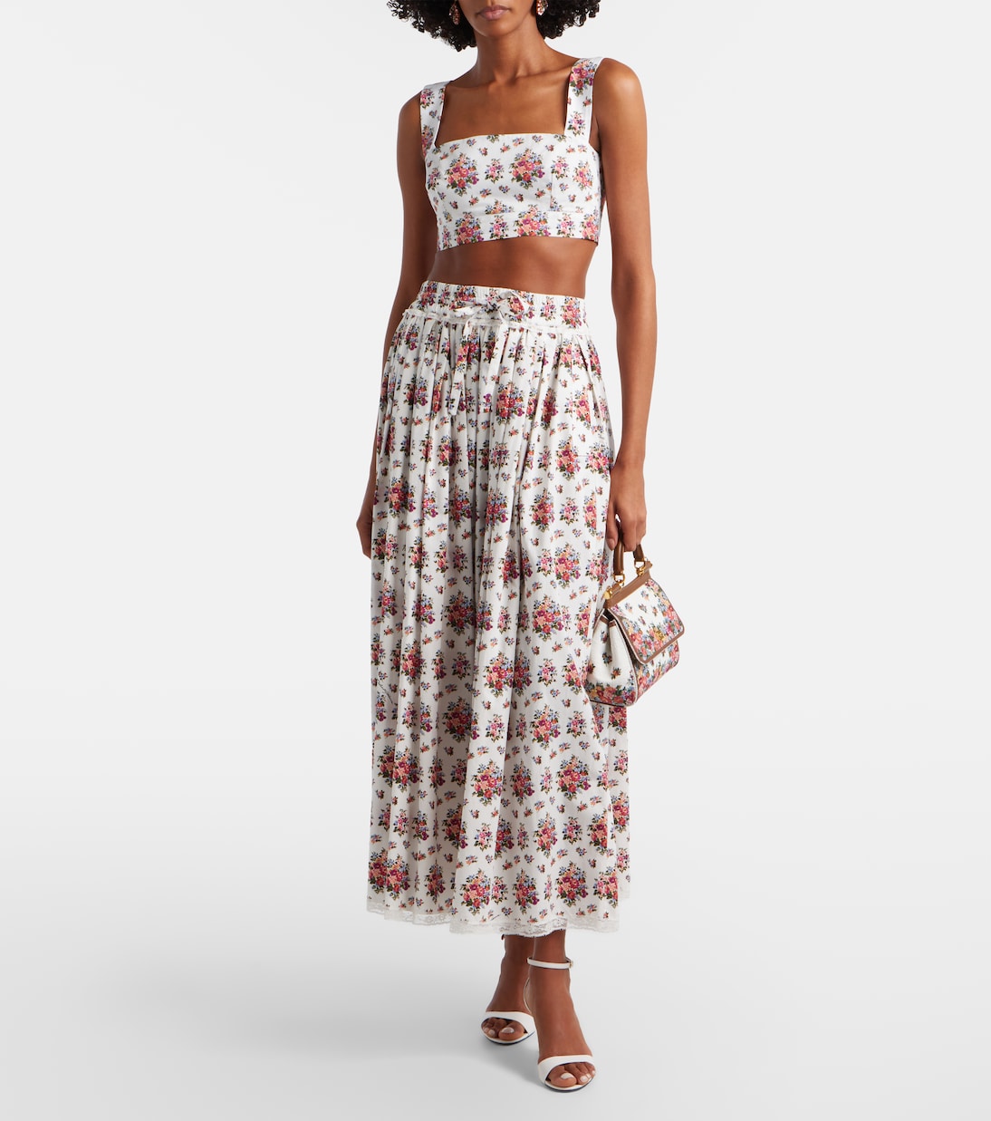 Sac à anse supérieure Sicily Medium en cuir | Dolce&Gabbana