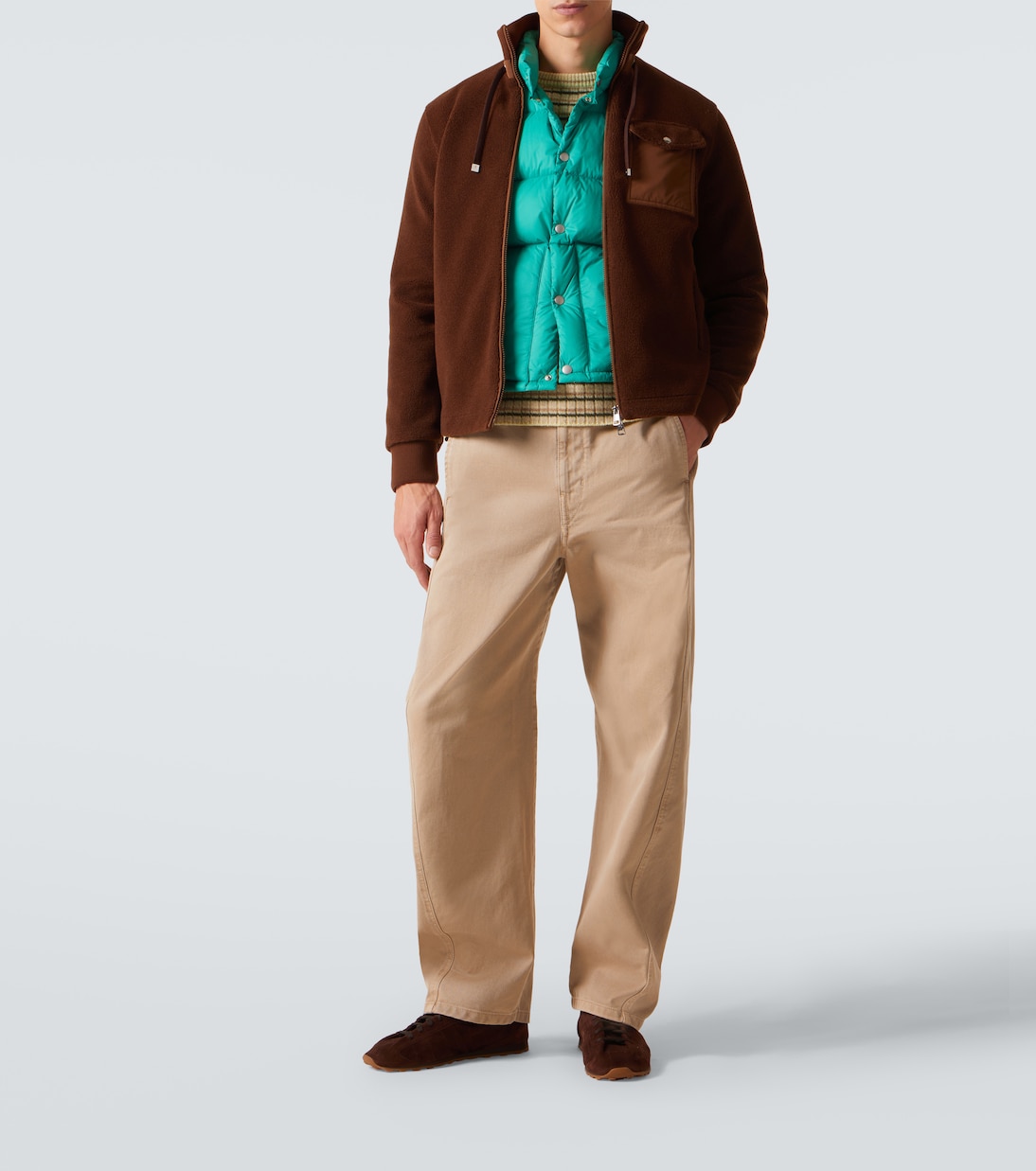 Down-paneled teddy cardigan | Moncler