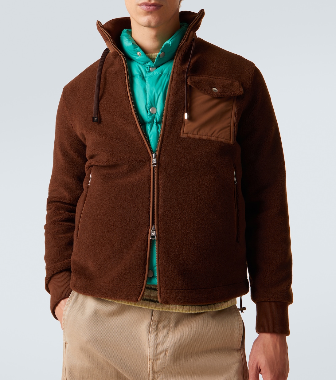 Down-paneled teddy cardigan | Moncler