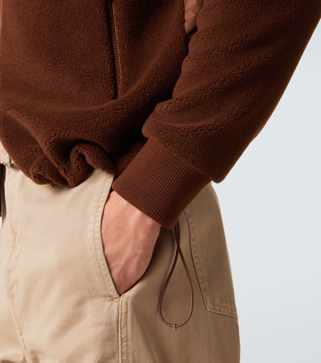 Down-paneled teddy cardigan | Moncler