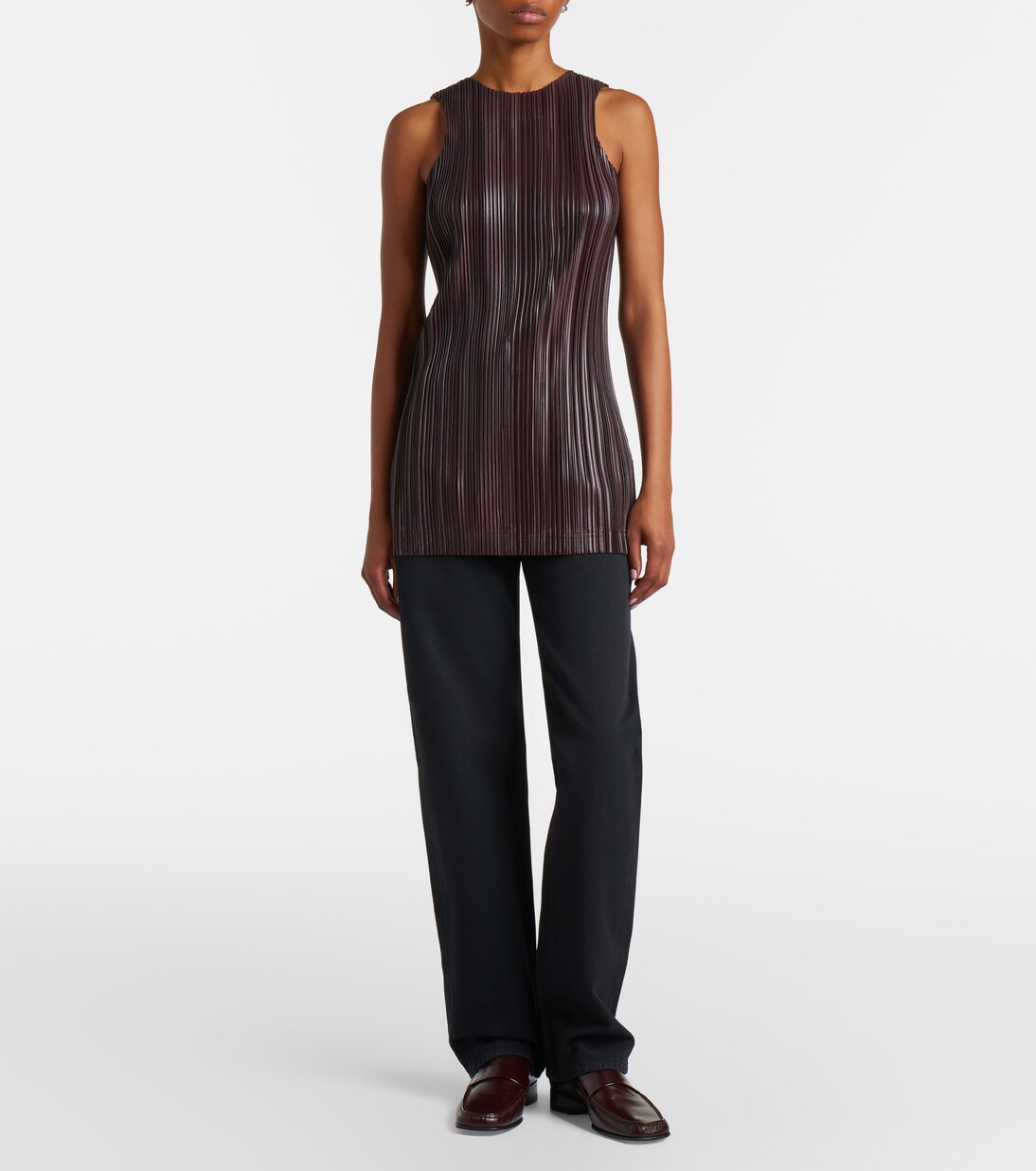 Pleated jersey tank top | Phoebe Philo