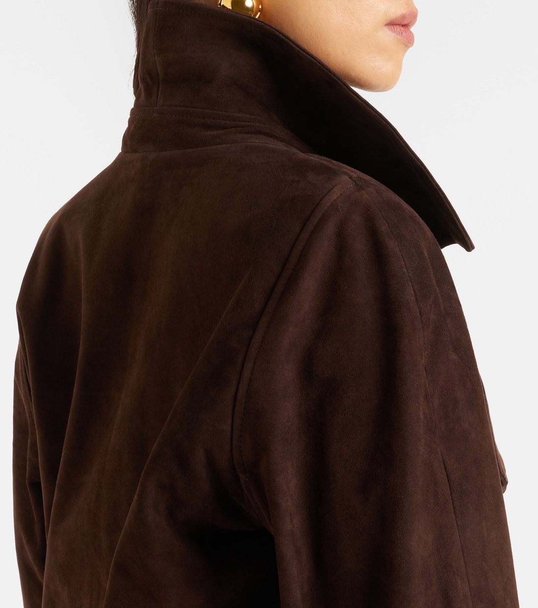 Hatti cropped suede jacket | Nour Hammour