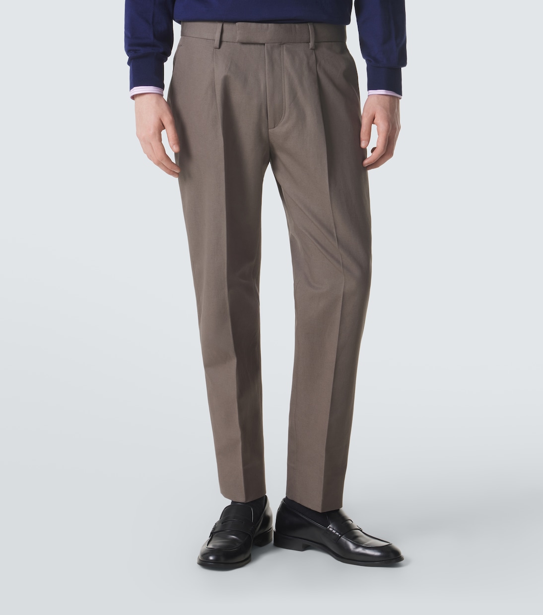 Gerade Hose aus Baumwolle und Leinen | Zegna