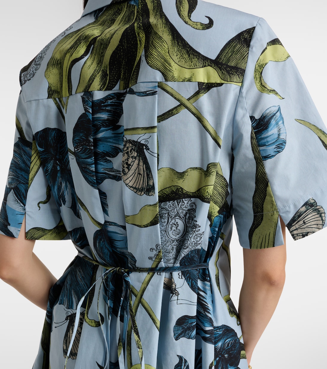 Bedrucktes Midikleid aus Baumwolle | Erdem