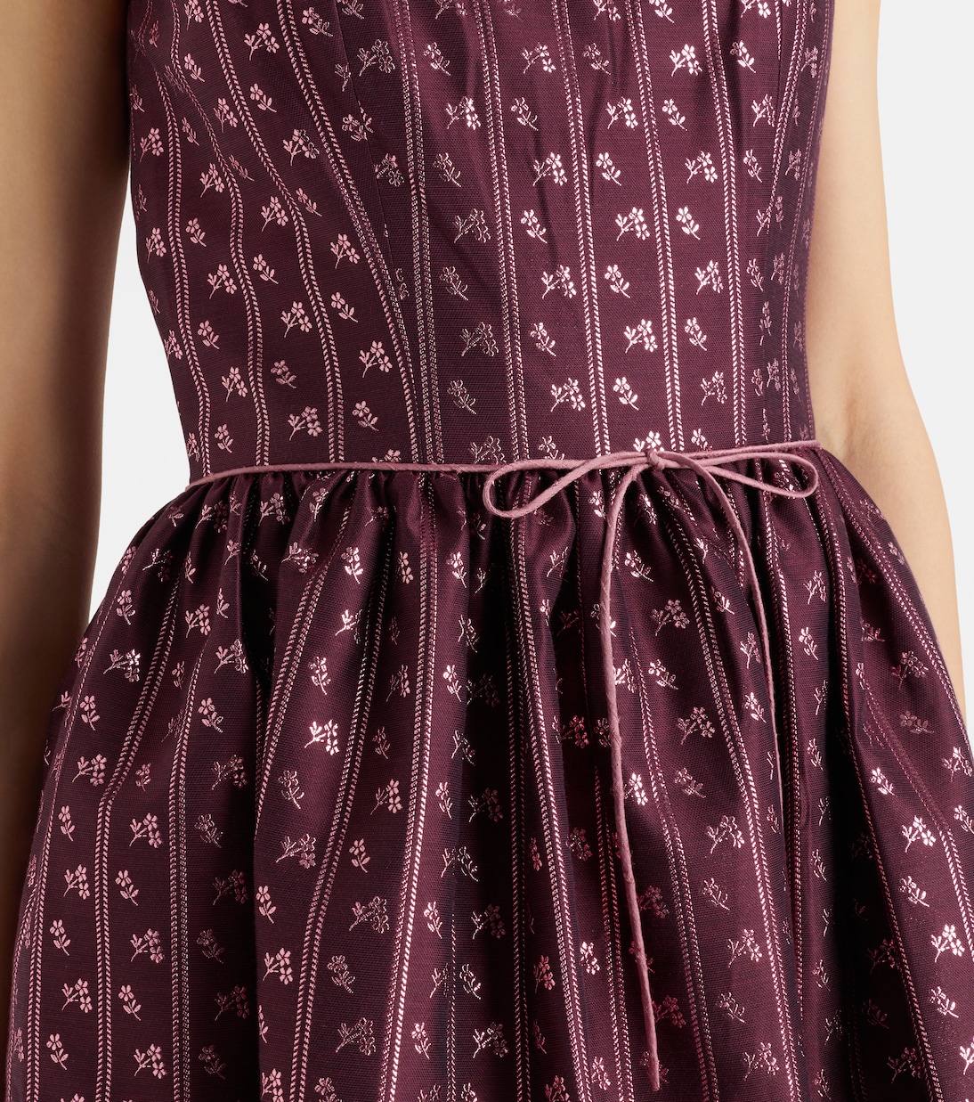 Apple bow-detail bustier dress | Markarian