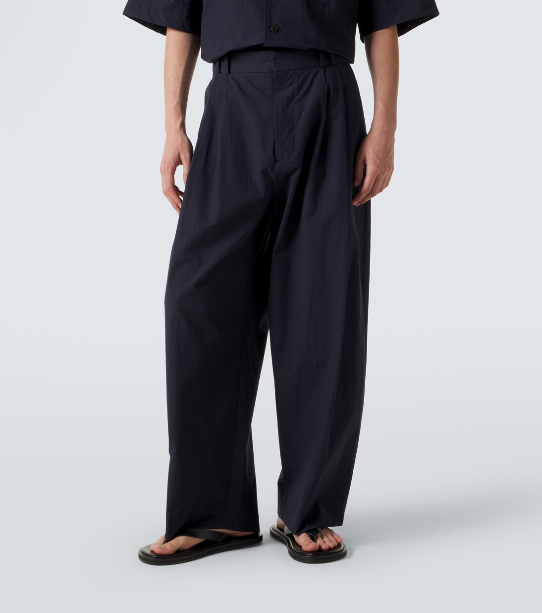 Line cotton wide-leg pants | Studio Nicholson