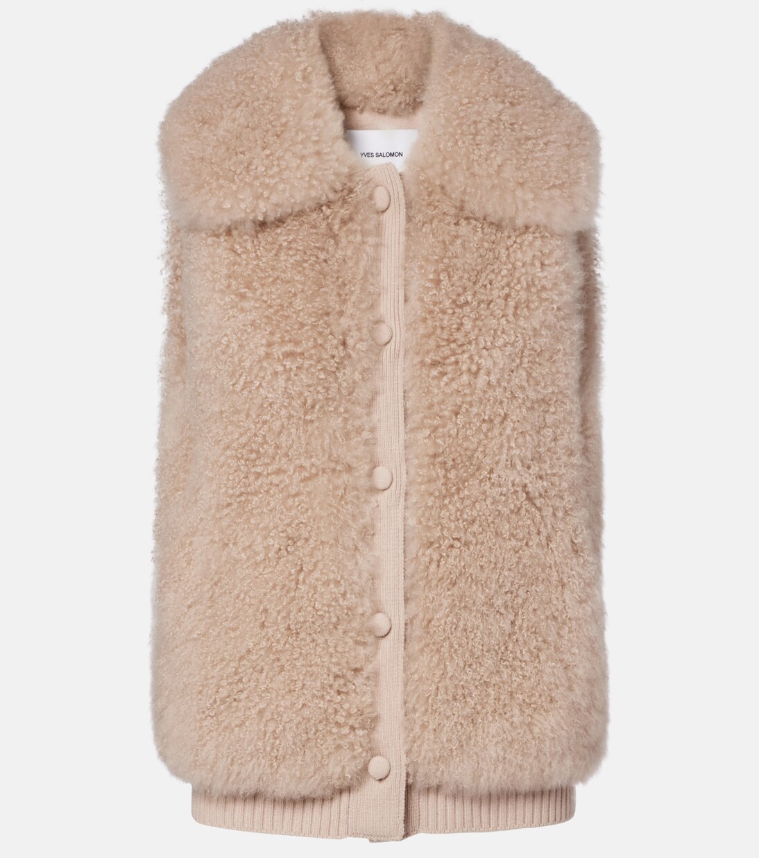 Weste aus Shearling mit Wolle | Yves Salomon
