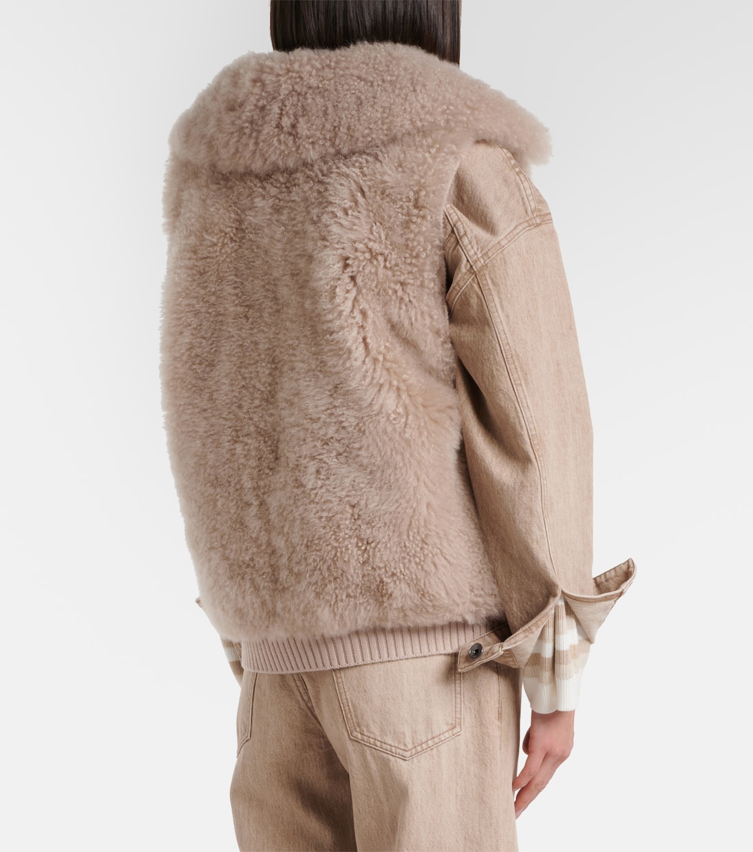 Weste aus Shearling mit Wolle | Yves Salomon
