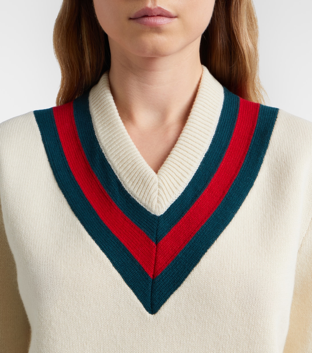 Web Stripe wool sweater | Gucci