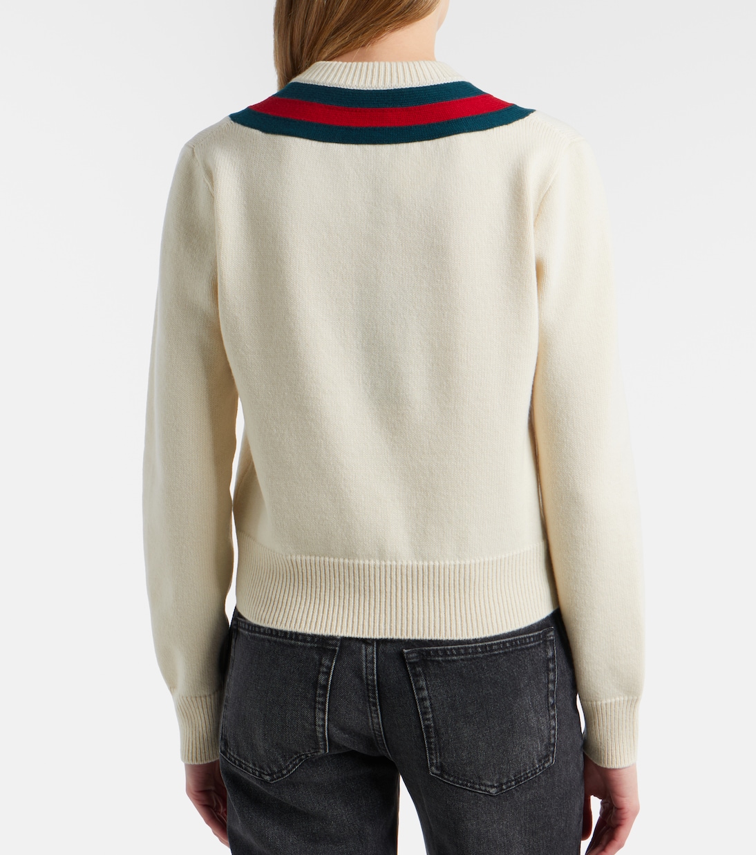 Web Stripe wool sweater | Gucci