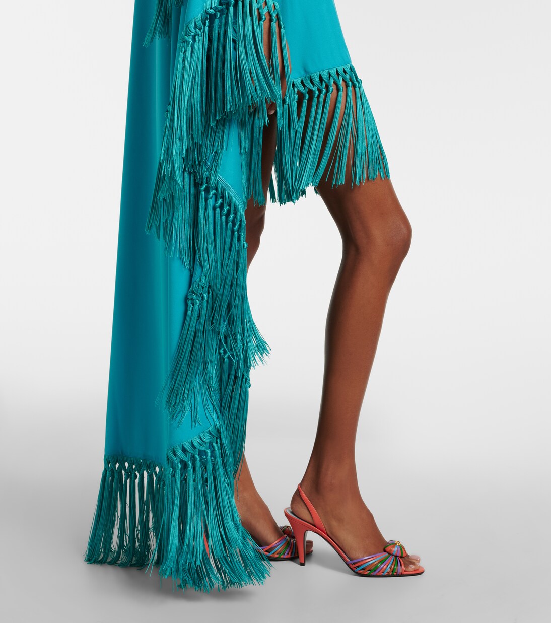Cecil fringed crêpe cady kaftan | Taller Marmo