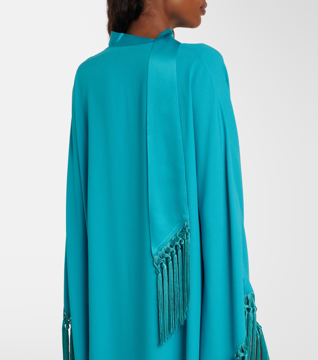 Cecil fringed crêpe cady kaftan | Taller Marmo