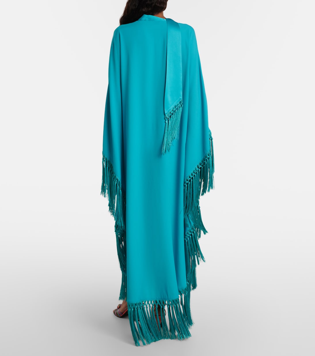 Cecil fringed crêpe cady kaftan | Taller Marmo