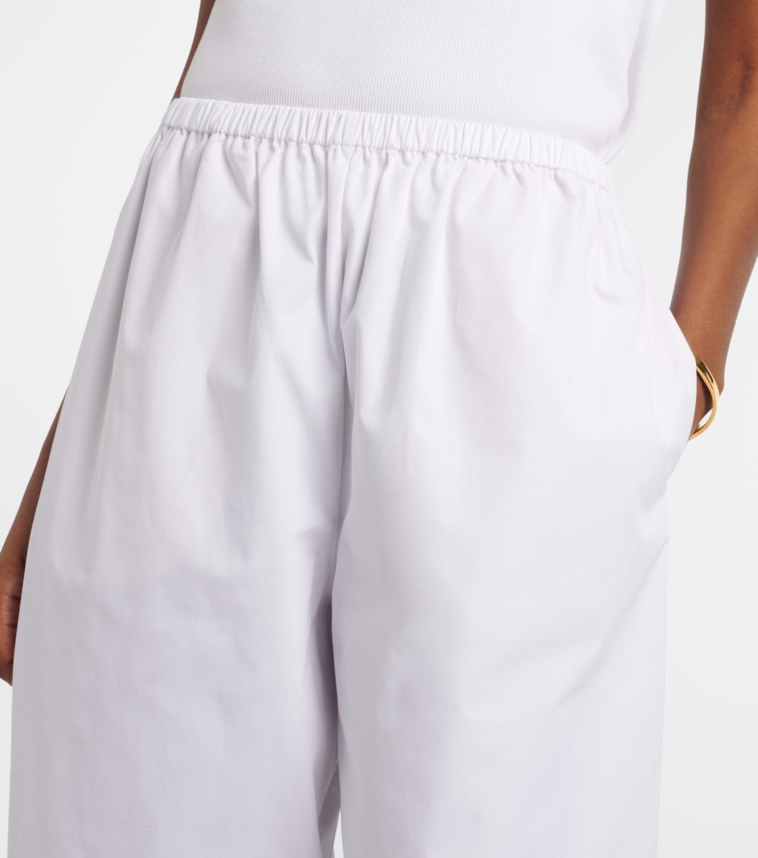 Weite Hose aus Baumwollpopeline | Róhe