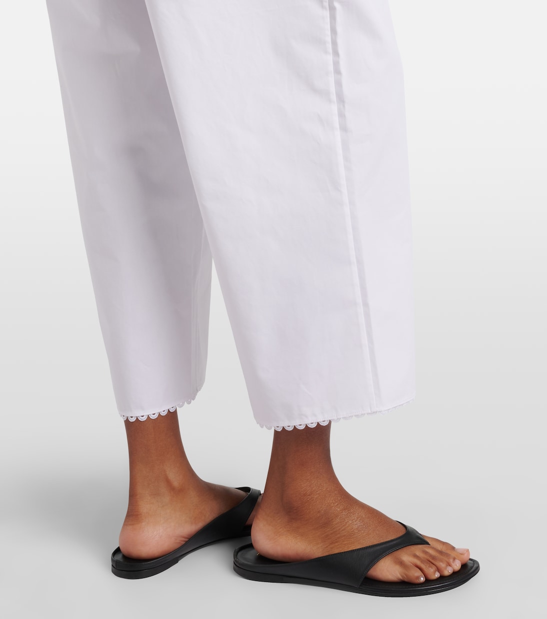 Weite Hose aus Baumwollpopeline | Róhe