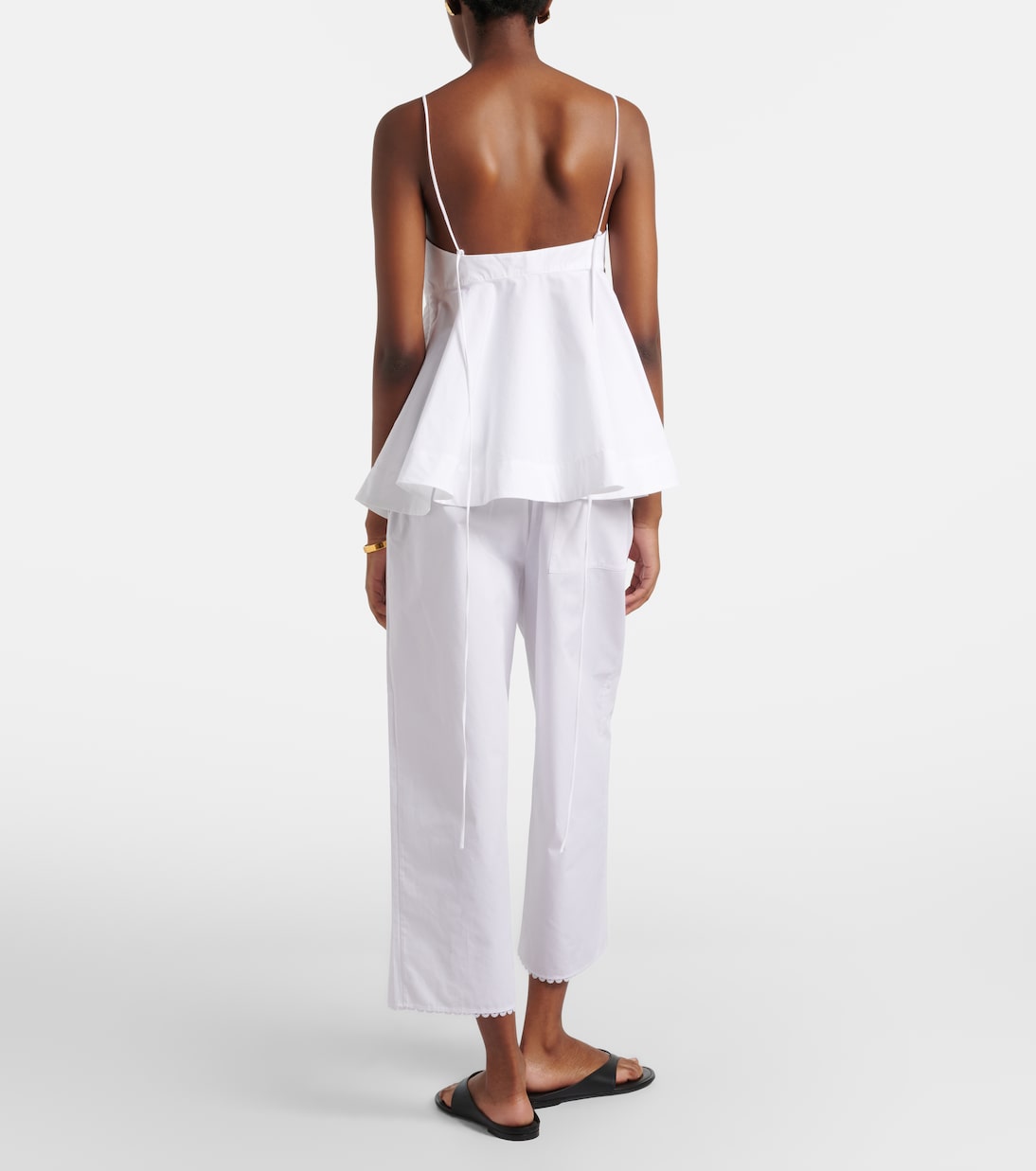 Weite Hose aus Baumwollpopeline | Róhe