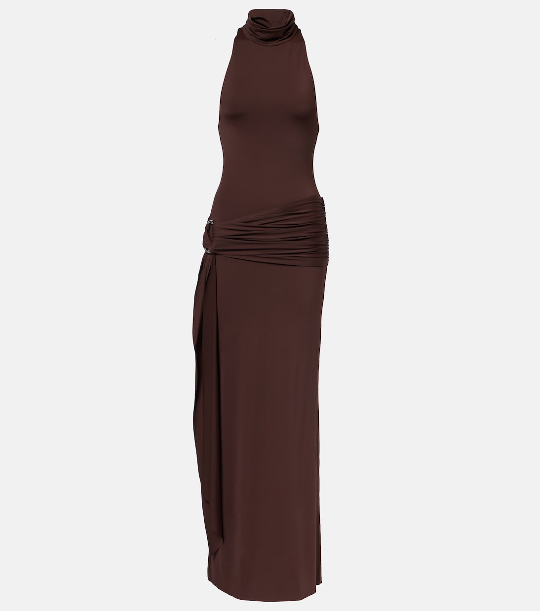 Aidana draped jersey maxi dress | De La Vali