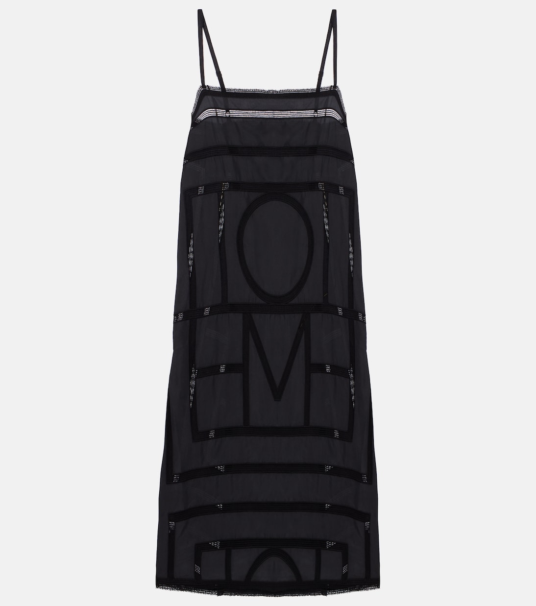 Embroidered silk midi dress | Toteme