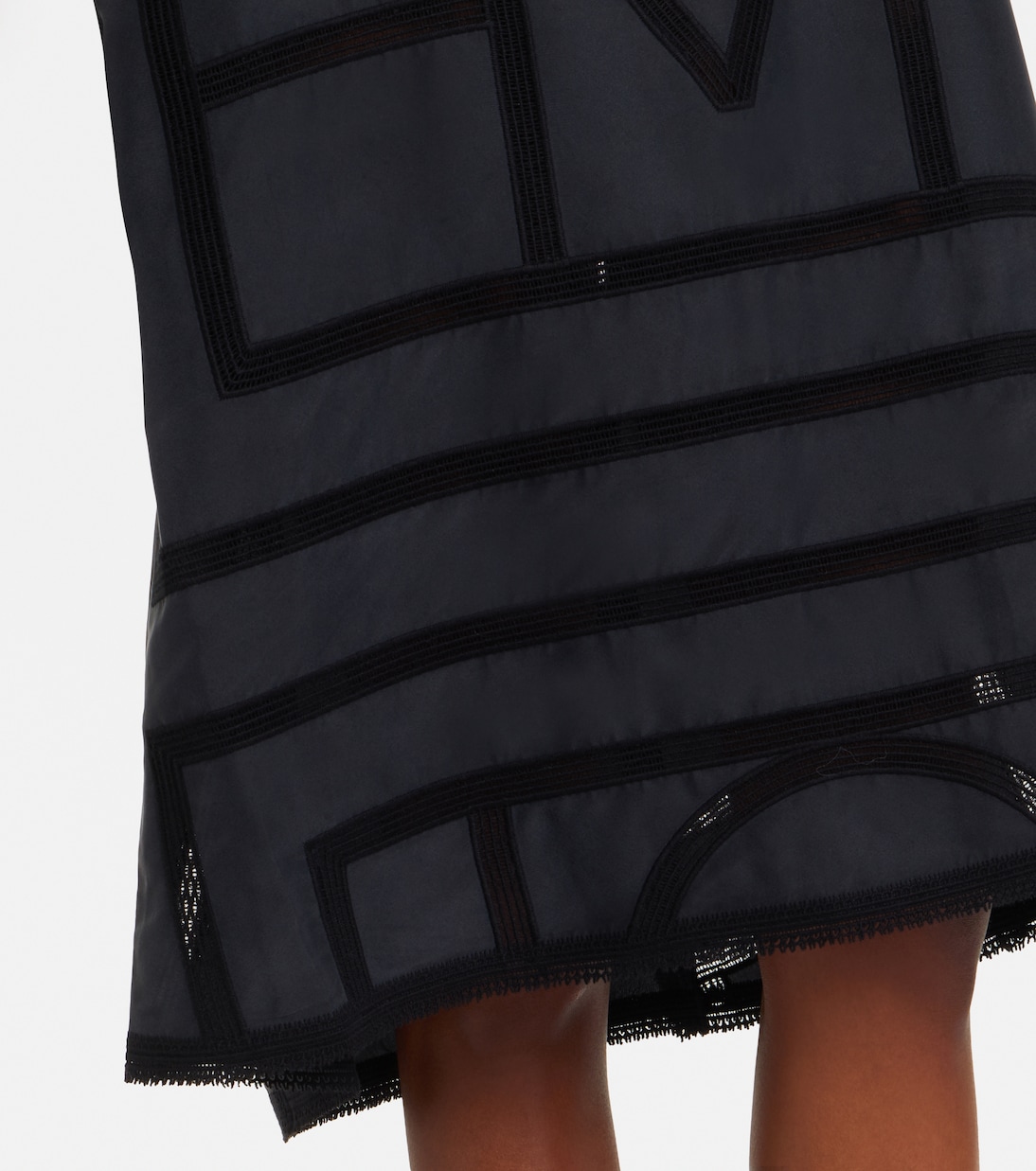 Embroidered silk midi dress | Toteme