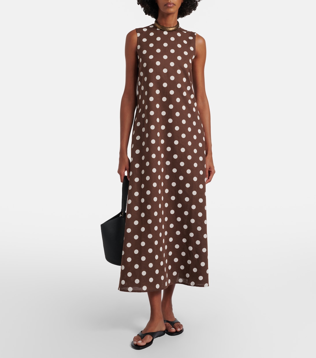 Maxikleid Tallin aus Leinen und Baumwolle | Asceno