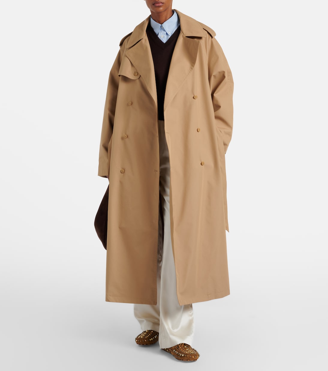 Trench Riva in cotone oversize | The Frankie Shop