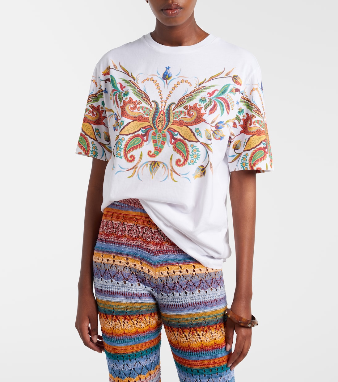 Bedrucktes T-Shirt aus Baumwolle | Etro