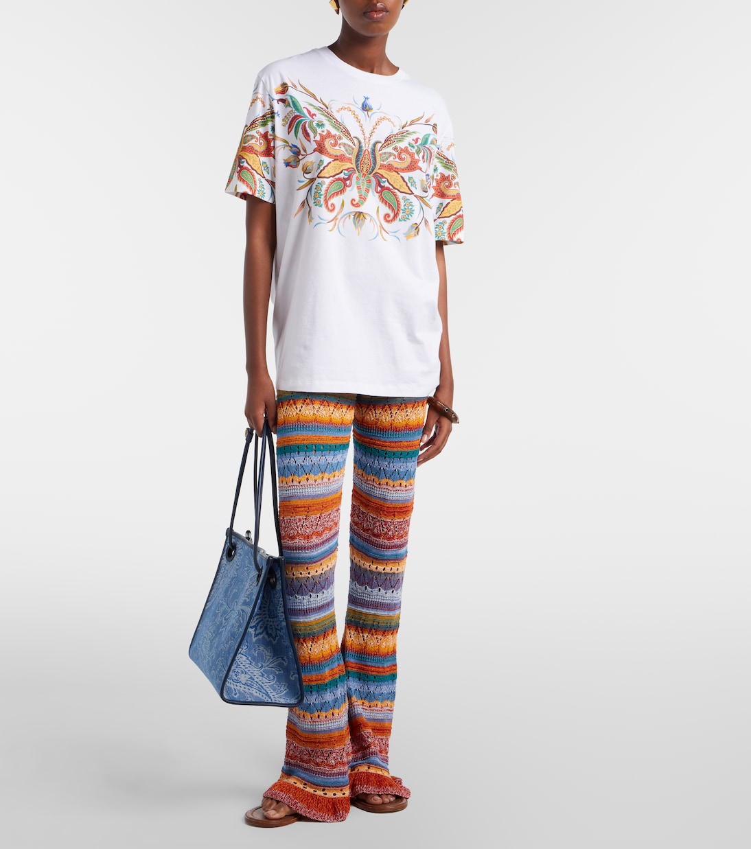 Bedrucktes T-Shirt aus Baumwolle | Etro