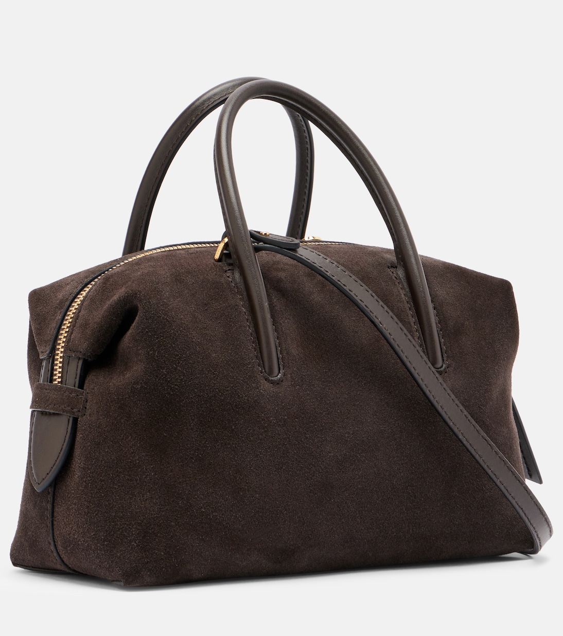 Stockholm Small suede top-handle bag | DeMellier