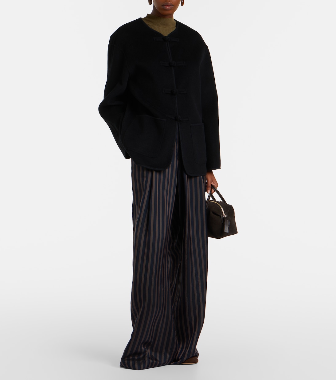 Stockholm Small suede top-handle bag | DeMellier