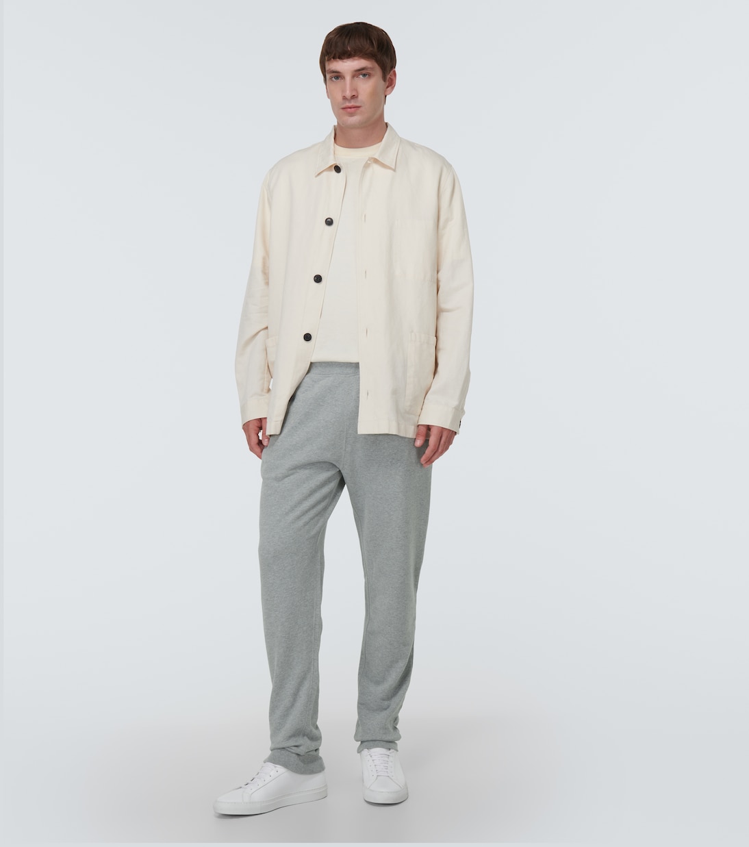 Cotton loopback sweatpants | Sunspel