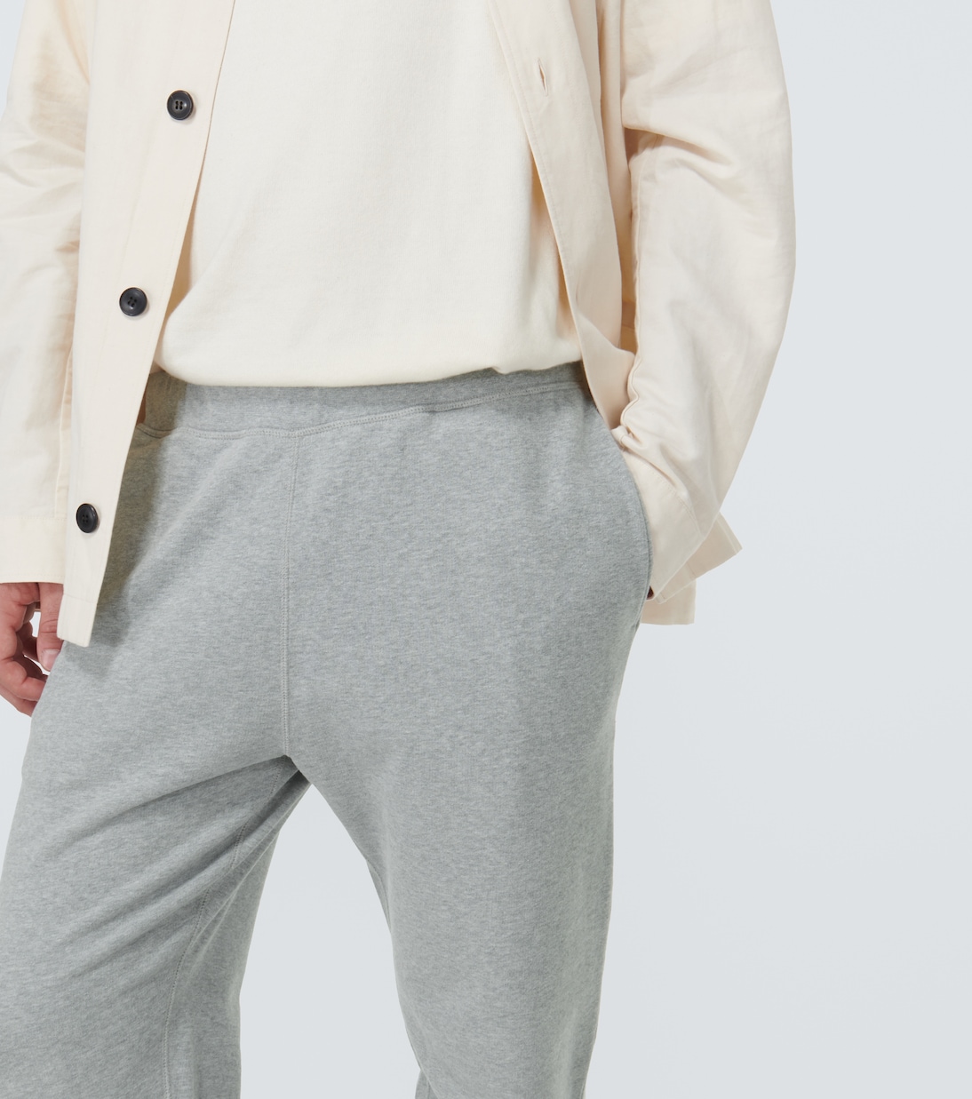 Cotton loopback sweatpants | Sunspel