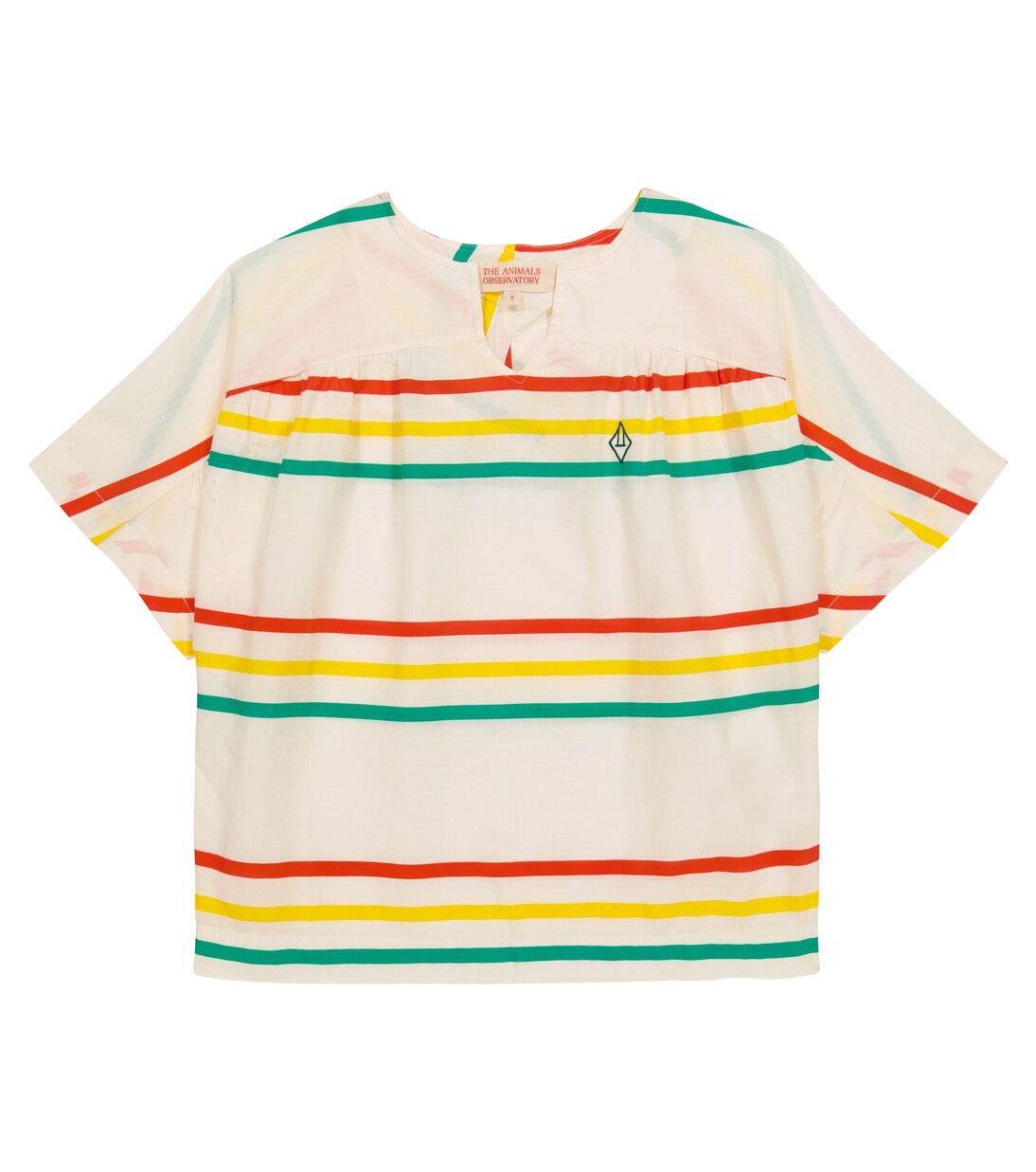 Lamb striped cotton T-shirt | The Animals Observatory