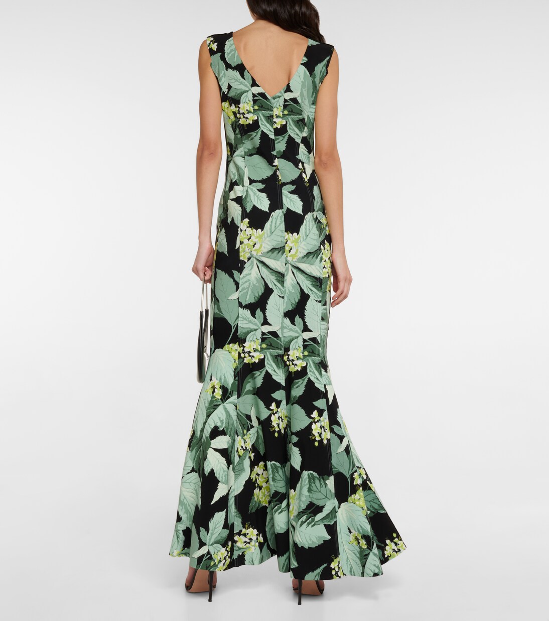 Robe longue Grace imprimée | Norma Kamali