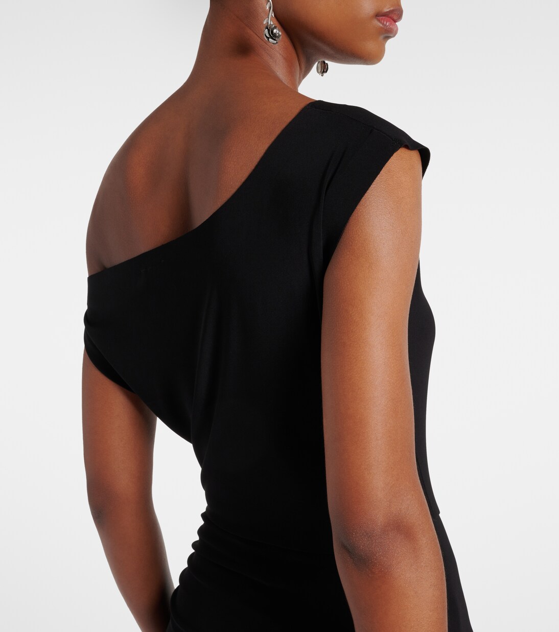 Robe longue à encolure bardot | Norma Kamali