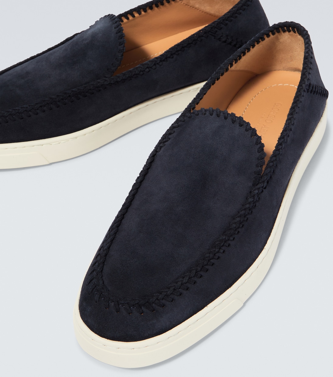 Galleria 3 suede loafers | Giorgio Armani
