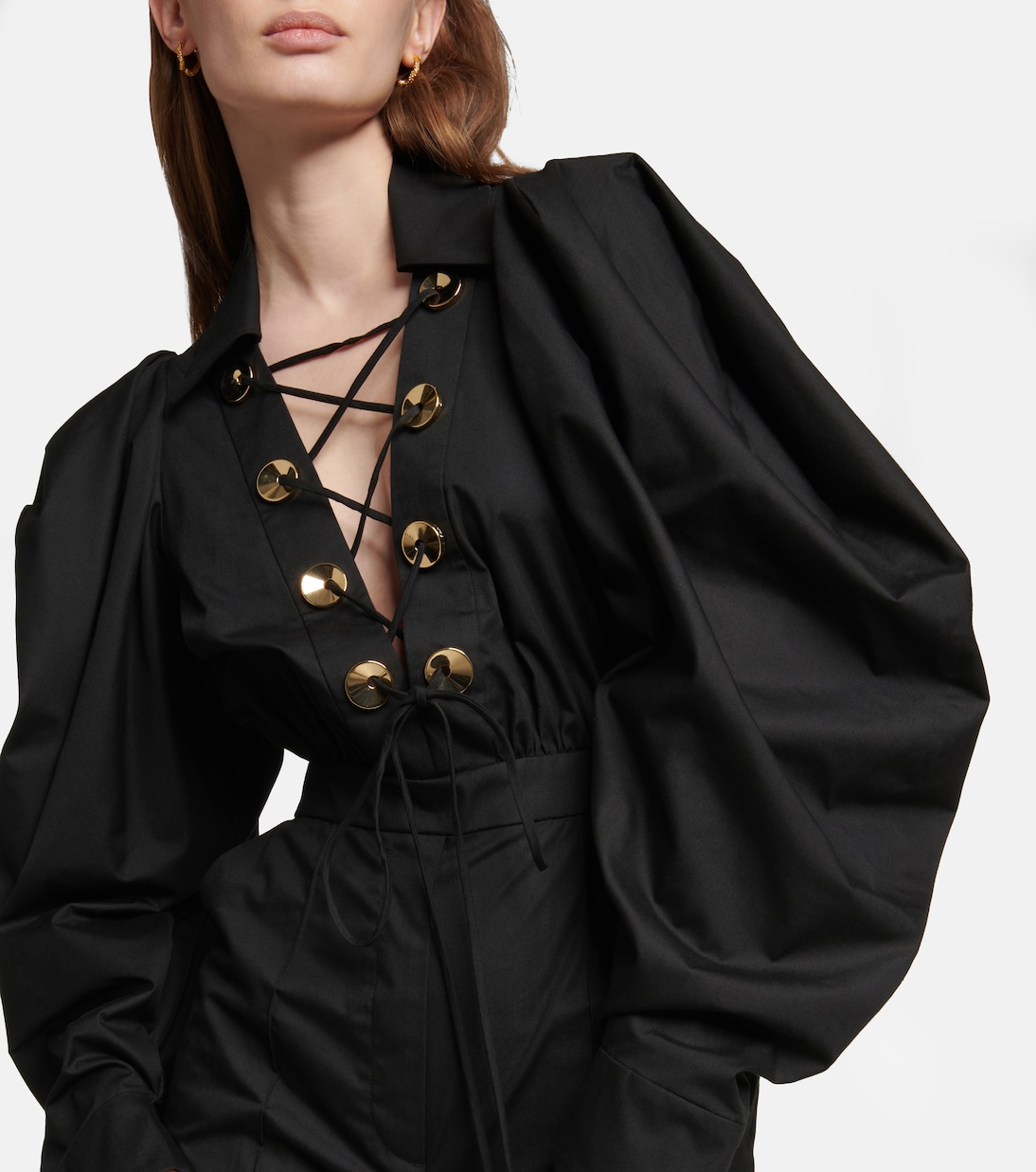 Puffed-sleeve jumpsuit | Elie Saab