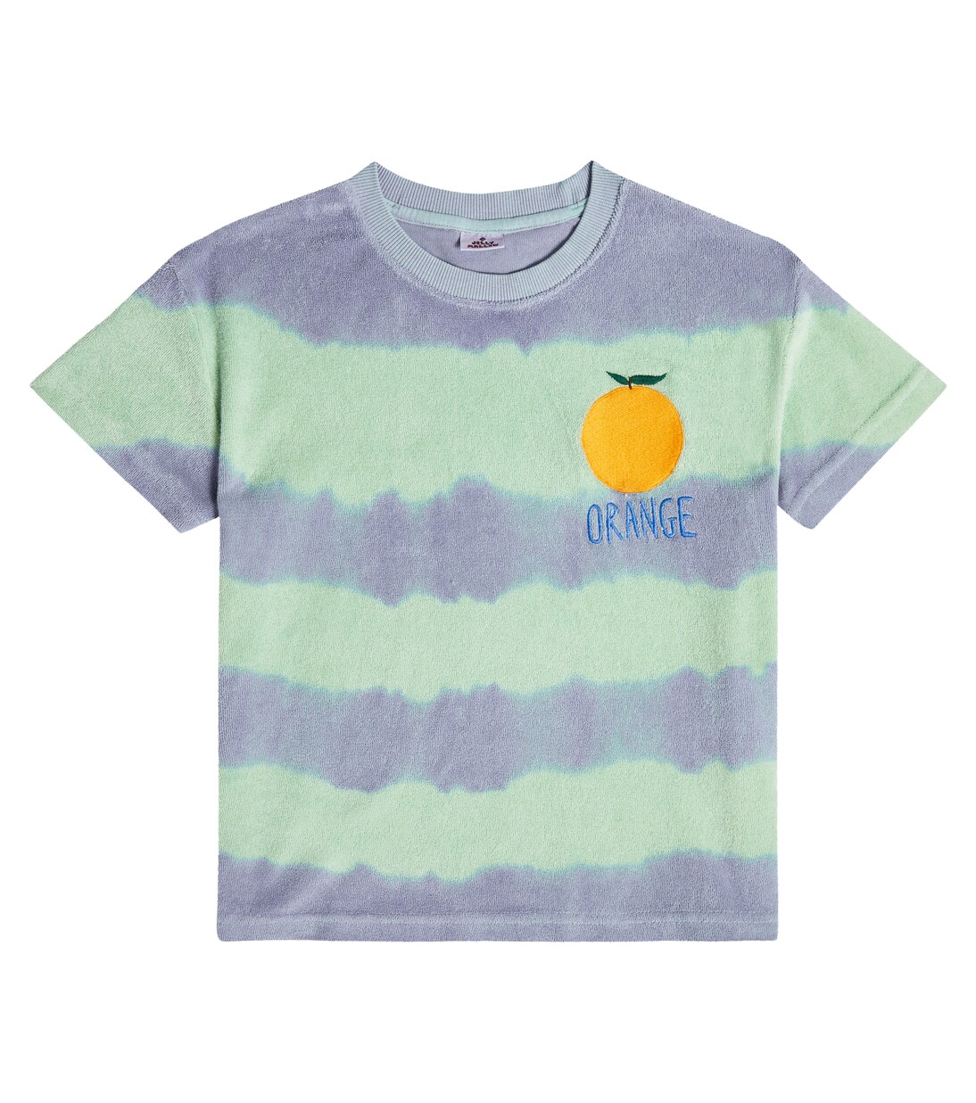 Orange cotton terry T-shirt | Jellymallow