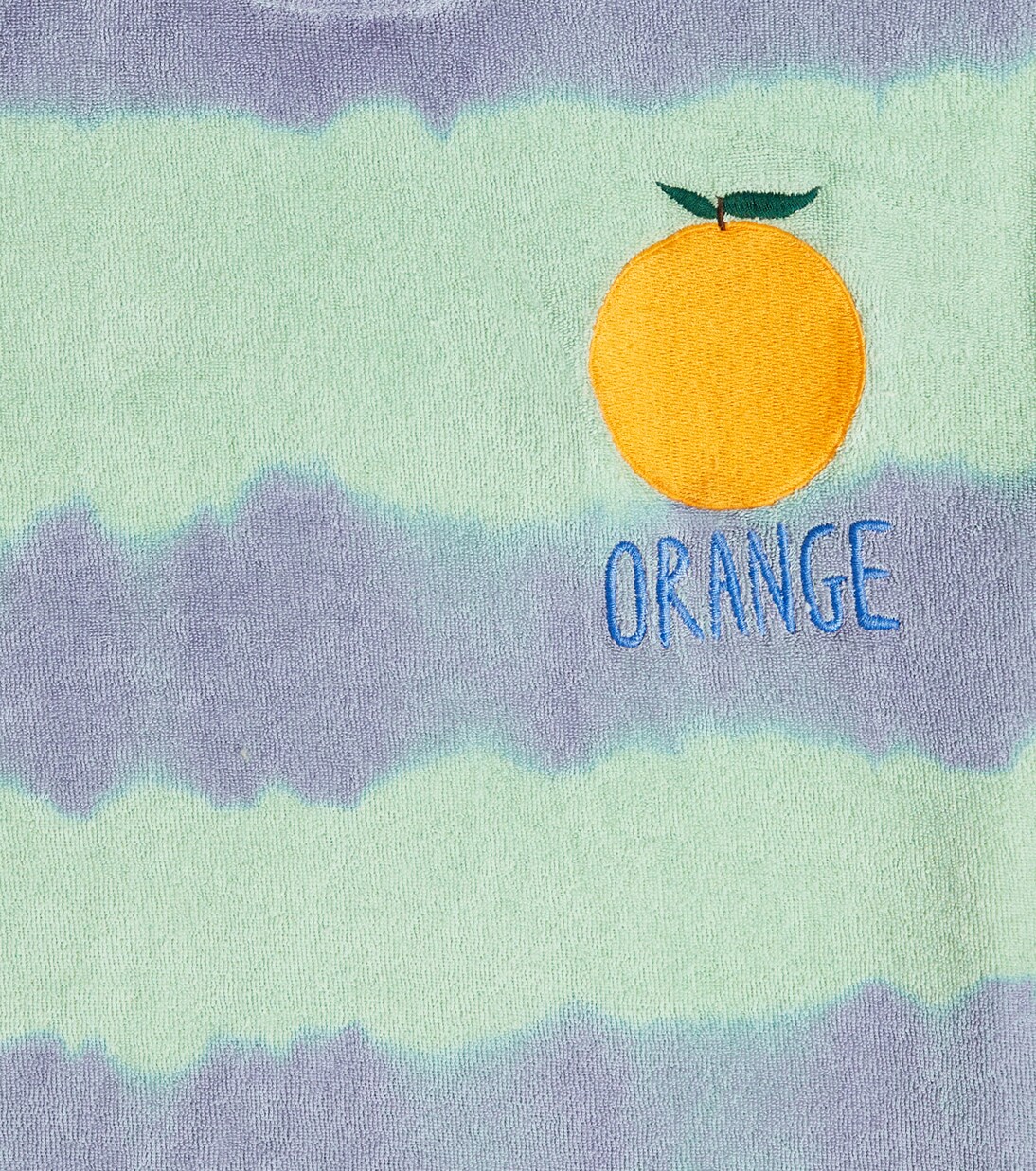Orange cotton terry T-shirt | Jellymallow